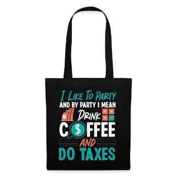 Comptable Comptable Comptable - Sac en tissu - noir - Devant