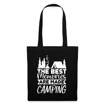 Les meilleurs souvenirs sont faits Camping - Sac en tissu - noir - Devant