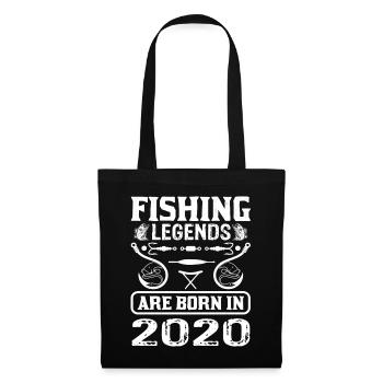 Les légendes de la pêche sont nées en 2020 - Sac en tissu - noir - Devant
