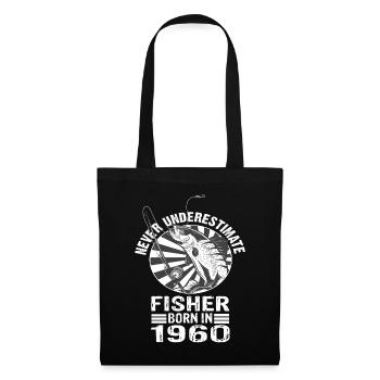 Ne sous-estimez jamais Fisher né en 1960 - Sac en tissu - noir - Devant