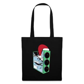 PC de jeu avec Beanie Funny Gambler Outfit Noël - Sac en tissu - noir - Devant