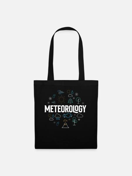 Meteorologie Wettervorhersage Beruf Meteorologe - Stoffbeutel - Schwarz
