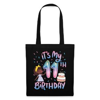 It's my 11th birthday Melanin Kid Juneteenth - Tote Bag - black - Front