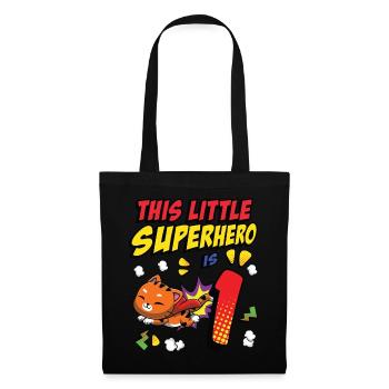 This little superhero is 1 Cat Owner 1st - Tote Bag - black - Front