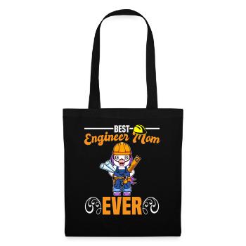 Best Engineer Mom Ever Construction Worker Mommy - Tote Bag - black - Front