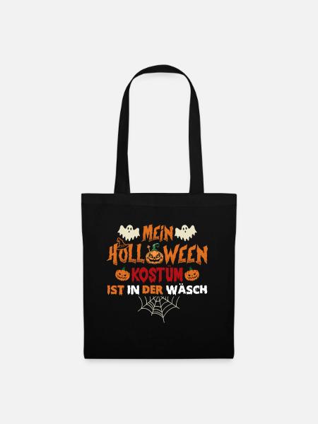Mein Halloween Kostüm ist in der Wäsche - Stoffbeutel - Schwarz