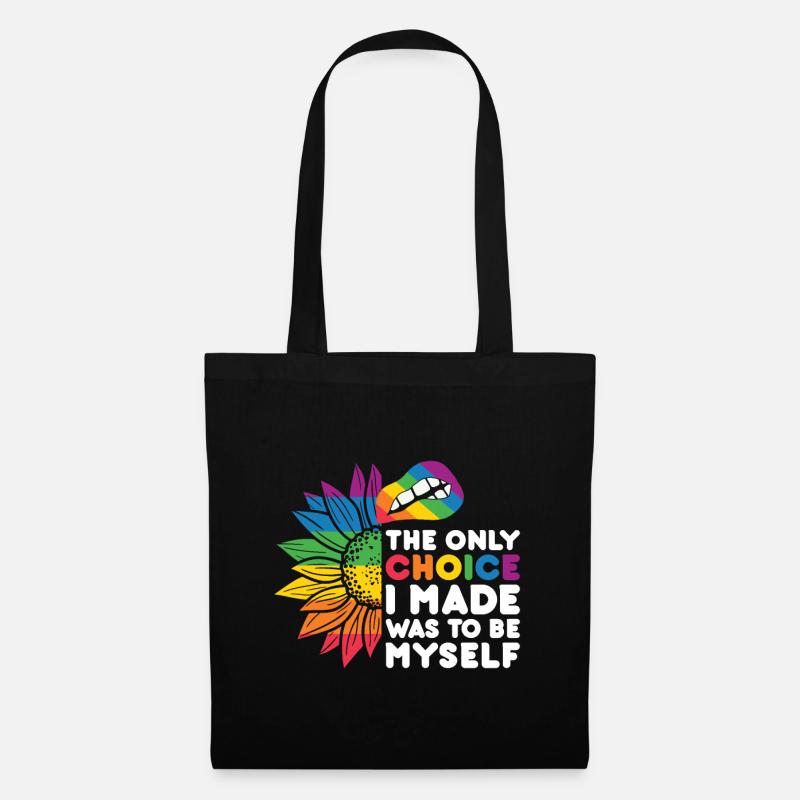 LGBT Human Human Rainbow Gift Idea - Tote Bag - black