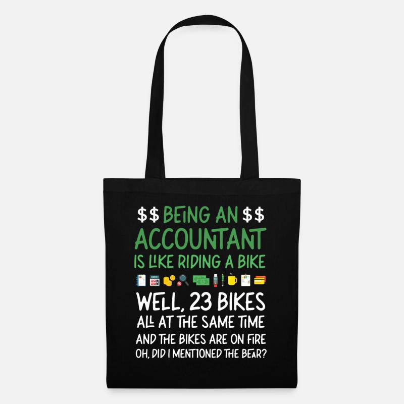 Comptable Comptable Comptable - Sac en tissu - noir