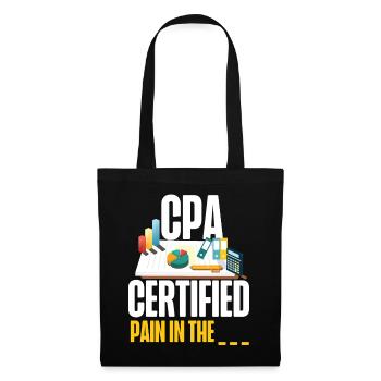 Accountant Bookkeeper Accounting - Tote Bag - black - Front