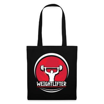 Haltérophilie Fitness Gym Entraînement Haltérophilie - Sac en tissu - noir - Devant