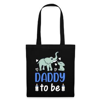 New Daddy Paternity New Dad - Elephant Daddy To Be - Tote Bag - black - Front