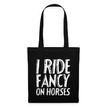 Je monte fantaisie sur des chevaux - Sac en tissu - noir - Devant