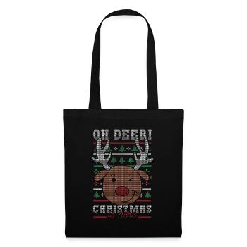 Christmas - Oh deer! Christmas is here - Tote Bag - black - Front