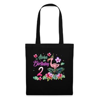 Aloha Birthday 2 Flamingo Bird 2nd Birthday - Tote Bag - black - Front