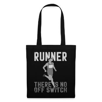 Running Runner Half Marathon - Stoffbeutel - Schwarz - Vorne
