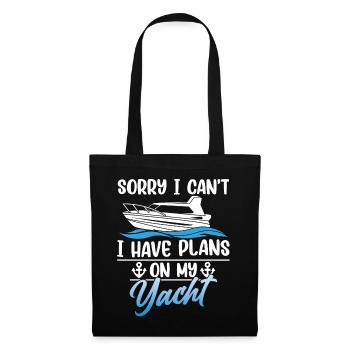 Malheureusement, je ne peux pas avoir de plans pour mon yacht - Sac en tissu - noir - Devant