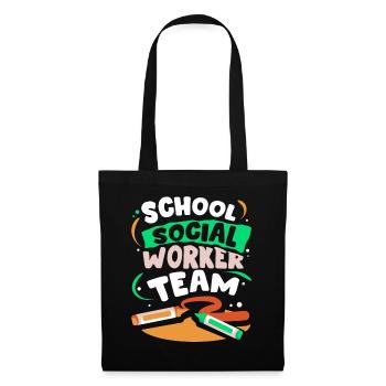 School Social Worker Team School Social Work School - Tote Bag - black - Front