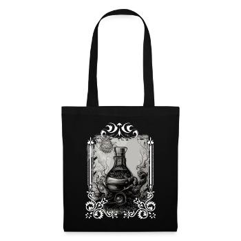Magic Witch Trank Hexerei okkulte gotische Hexe - Stoffbeutel - Schwarz - Vorne