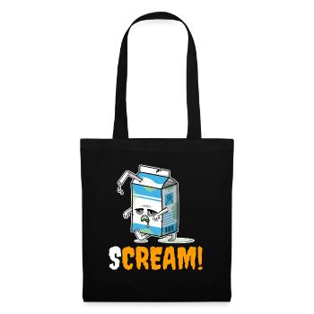Funny Zombie Cream Monster - Tote Bag - black - Front