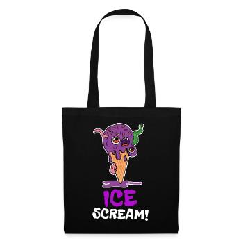Funny Ice Scream Zombie Ice cream Monster - Tote Bag - black - Front