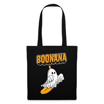 Halloween Boonana Gespenst Halloween Kostüm - Stoffbeutel - Schwarz - Vorne