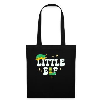 Little Elf Matching Family Christmas Baby Brother - Tote Bag - black - Front