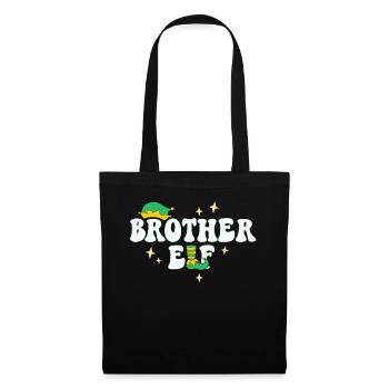 Bruder Elf Passende Familie Weihnachtsgruppe Weihnachten - Stoffbeutel - Schwarz - Vorne