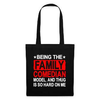 Être le comédien de la famille, mannequin, est si difficile 2 - Sac en tissu - noir - Devant