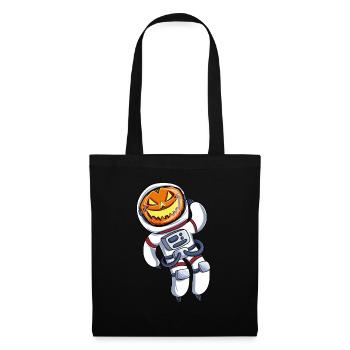 Astronaut Pumpkin Head - Tote Bag - black - Front