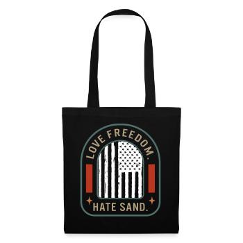Deployed Care Package Shirt, Love Freedom Hate - Tote Bag - black - Front