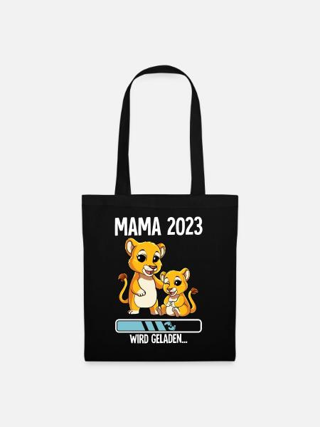 Werdende Mama 2023 - Stoffbeutel - Schwarz