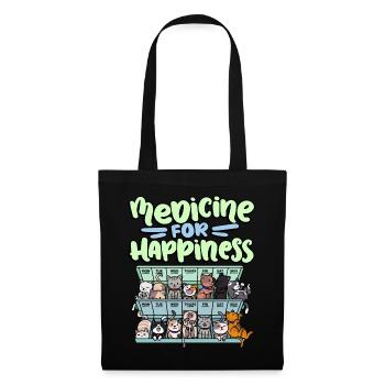 Ma pilule Happy Medicine Every Day - Sac en tissu - noir - Devant
