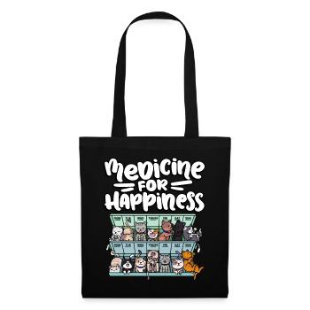 Ma pilule Happy Medicine Every Day - Sac en tissu - noir - Devant