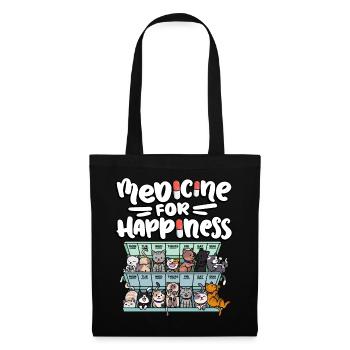 Ma pilule Happy Medicine Every Day - Sac en tissu - noir - Devant