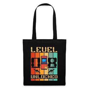 Level 8 Unlocked Arcade Machine Gamer 8. - Tote Bag - black - Front