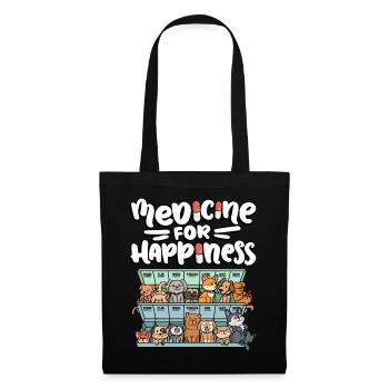 Ma pilule Happy Medicine Every Day - Sac en tissu - noir - Devant