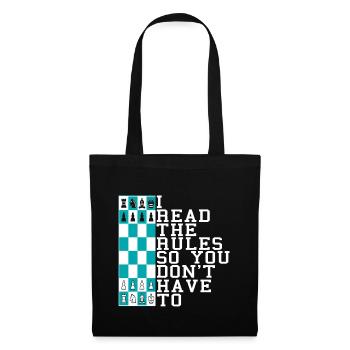 I Read the rules so you don't have to - Tote Bag - black - Front