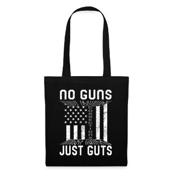 Correctional Officer Shirt, No Guns Just Guts - Tote Bag - black - Front