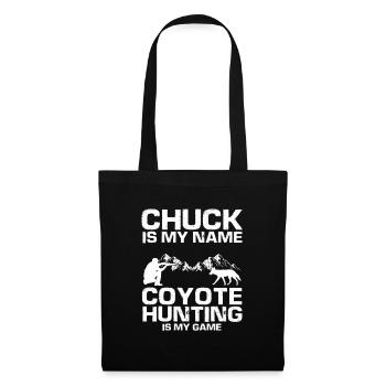 Capture de coyotes et conception de chasseur de coyotes - Sac en tissu - noir - Devant