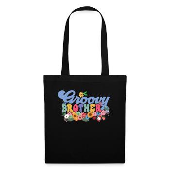 Groovy Brother Jardin Plante Fleurs Décor Floral - Sac en tissu - noir - Devant