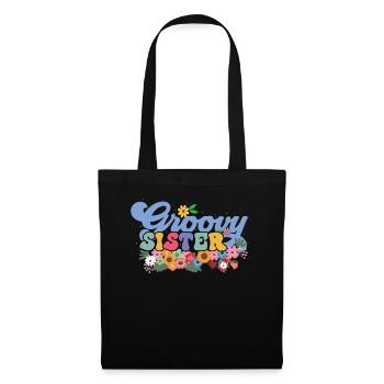 Groovy Sister Garden Plant Flowers Floral Decoration - Tote Bag - black - Front
