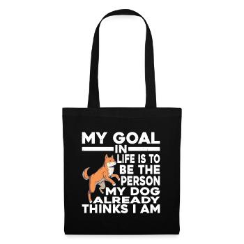 Be The Person My Dog Already Thinks I Am 2 - Stoffbeutel - Schwarz - Vorne