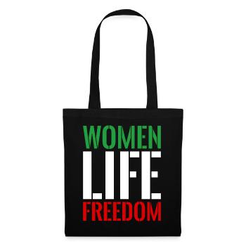 Femmes liberté de vie iran - Sac en tissu - noir - Devant