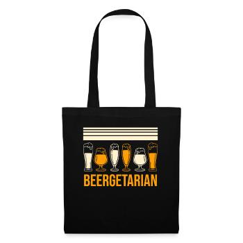Biertrinker Bierbrauer - Stoffbeutel - Schwarz - Vorne
