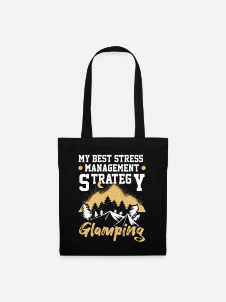 Glamping Camping Glamper - Stoffbeutel - Schwarz