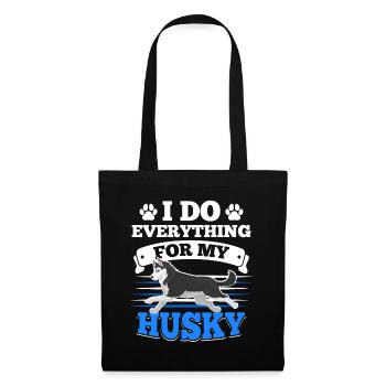 Husky Huskies dog owners - Tote Bag - black - Front