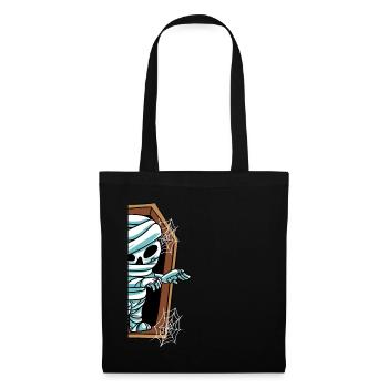 Mummy in the grave Halloween - Tote Bag - black - Front