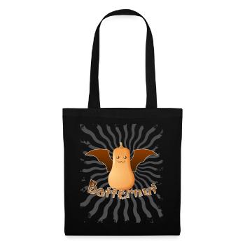 Batternut Citrouille Halloween Noyer cendré Kürbis - Sac en tissu - noir - Devant