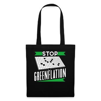 Greenflation Stop Inflation verte Energie - Sac en tissu - noir - Devant