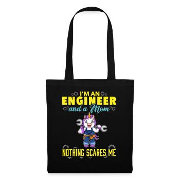 I'm An Engineer And A Mom Nothing Scares Me - Tote Bag - black - Front